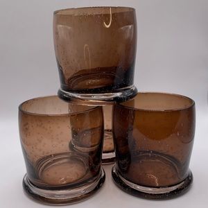 Dansk Kalahari MCM Set of Four Small Tumblers Bronze Brown